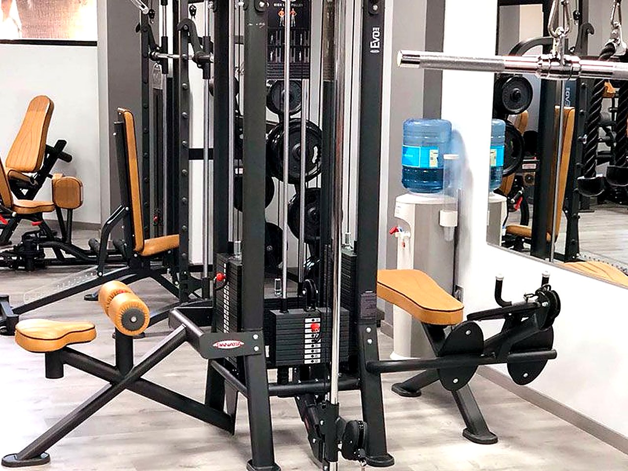 Zona de máquinas de musculación en Wings Fitness Lounge